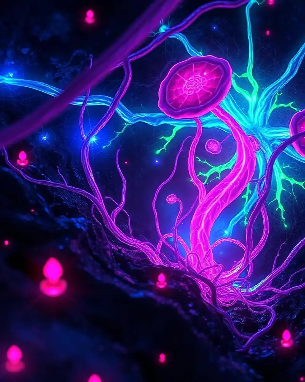 ID_U8DBC3V2-Creatorz+Signal+_Amazing-Glowing-Neon-Alien-Fungi