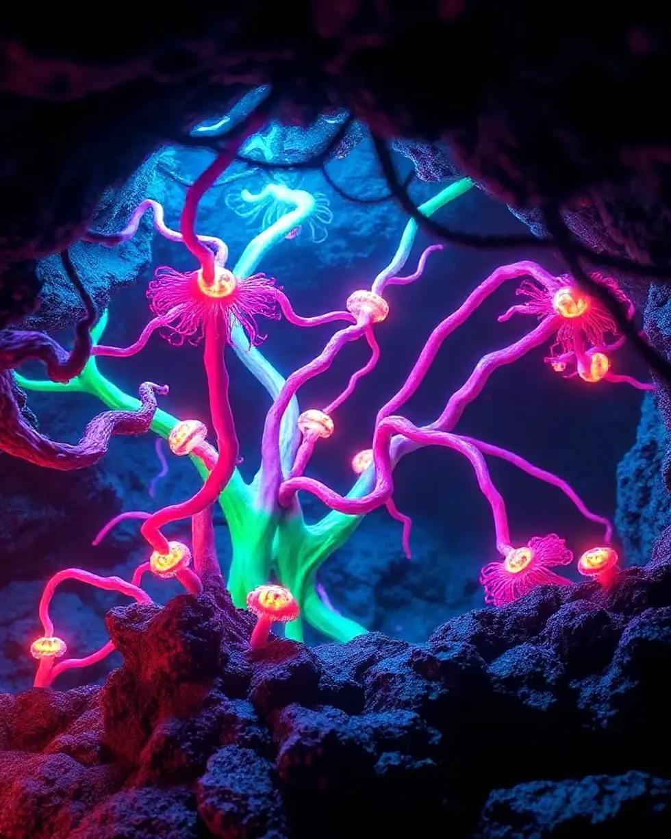 ID_N3YF96VA-Creatorz+Signal+_Amazing-Glowing-Neon-Alien-Fungi