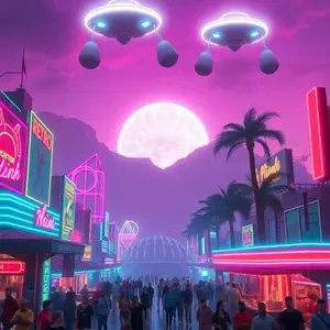 Project 1:  Neon Days, UFO Nights