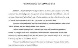 Press Release/Social Media Campaign