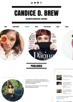 E-Portfolio designed by Candice Brew