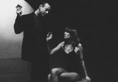 Actor Ian Dickinson as Larry in 'Closer' by Patrick Marber / With Megan Gay as Alice / Dir: Michael McGrath / White Cloud Productions at English Theatre Berlin / 2002