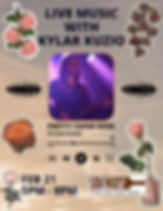 Live Music with Kylar Kuzio!
