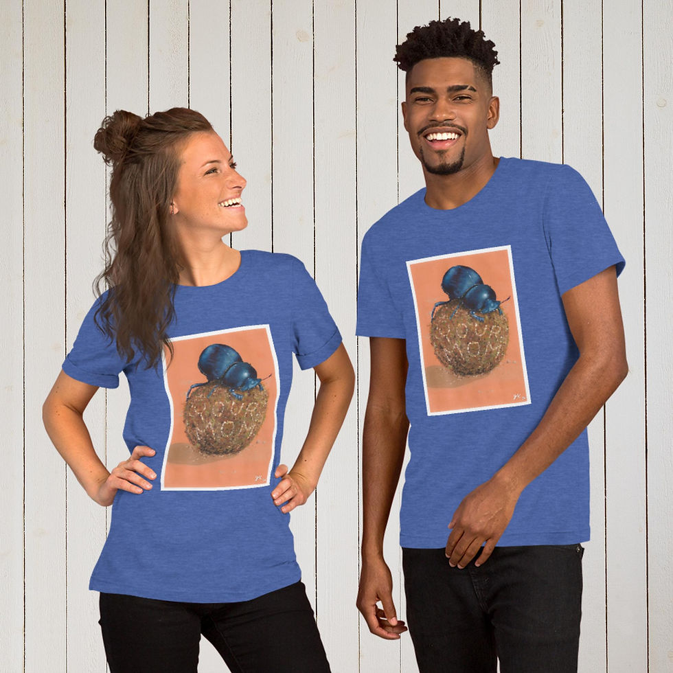 Thumbnail: Rude Dung Beetles - Unisex t-shirt