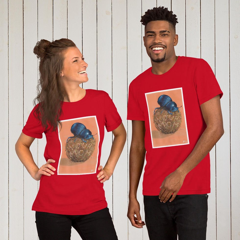 Thumbnail: Rude Dung Beetles - Unisex t-shirt