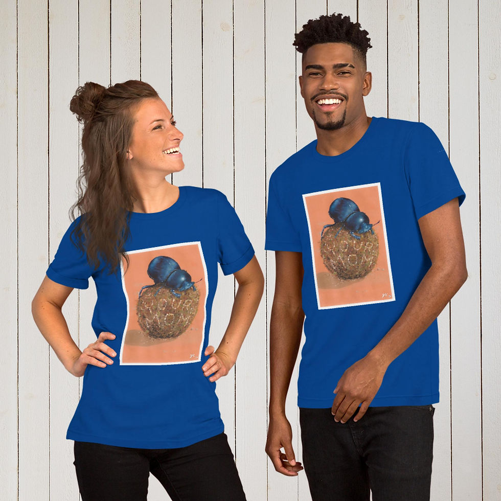 Thumbnail: Rude Dung Beetles - Unisex t-shirt