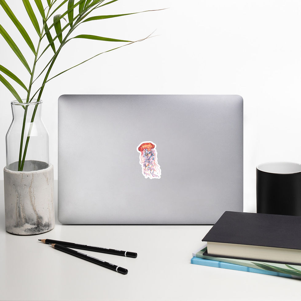 Thumbnail: Jellyfish - Bubble-free stickers