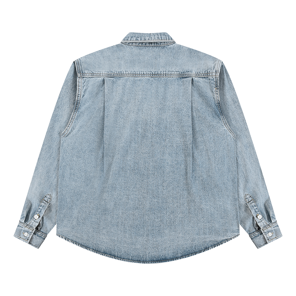 Thumbnail: Unisex Vintage Wash Denim Shirt