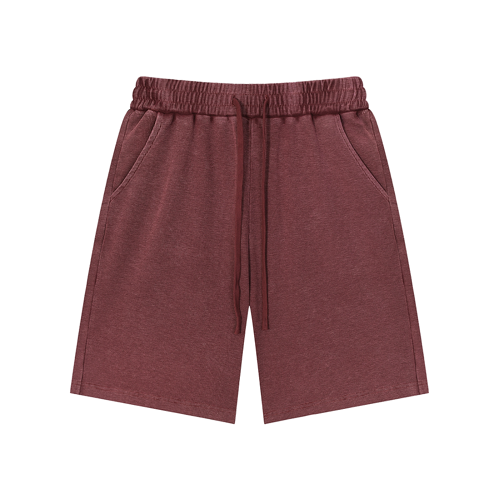Thumbnail: Mineral Wash Waffle Knit Shorts
