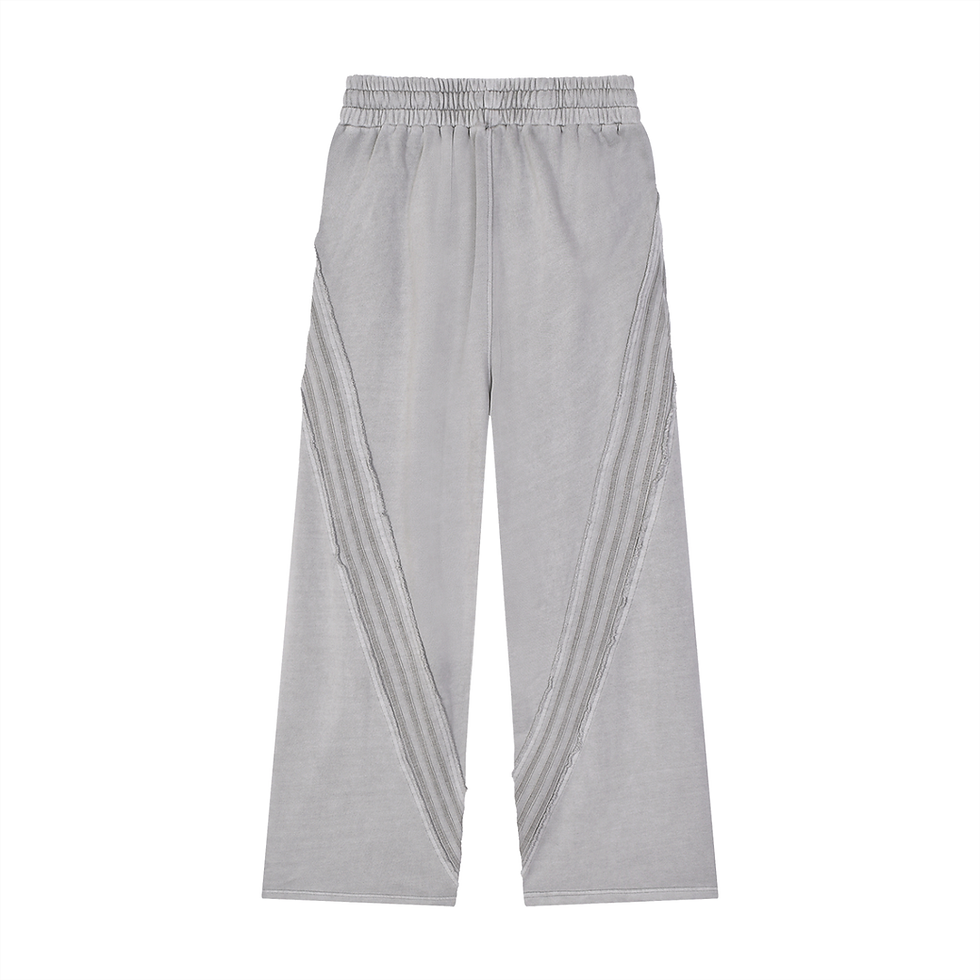 Thumbnail: Snow Washed Tape Raw Edge Sweatpants