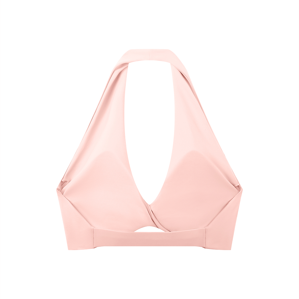 Thumbnail: Women's Pleated Halter Sports Bra