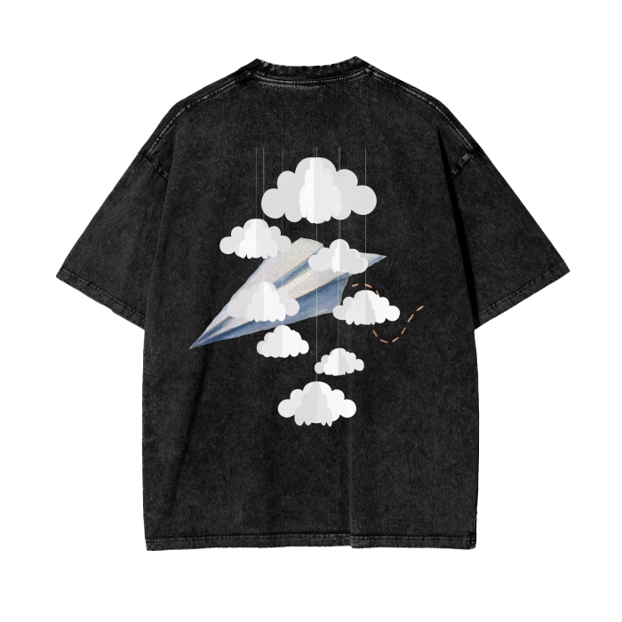 Thumbnail: DARE To Be Great Acid Wash Oversize Tee