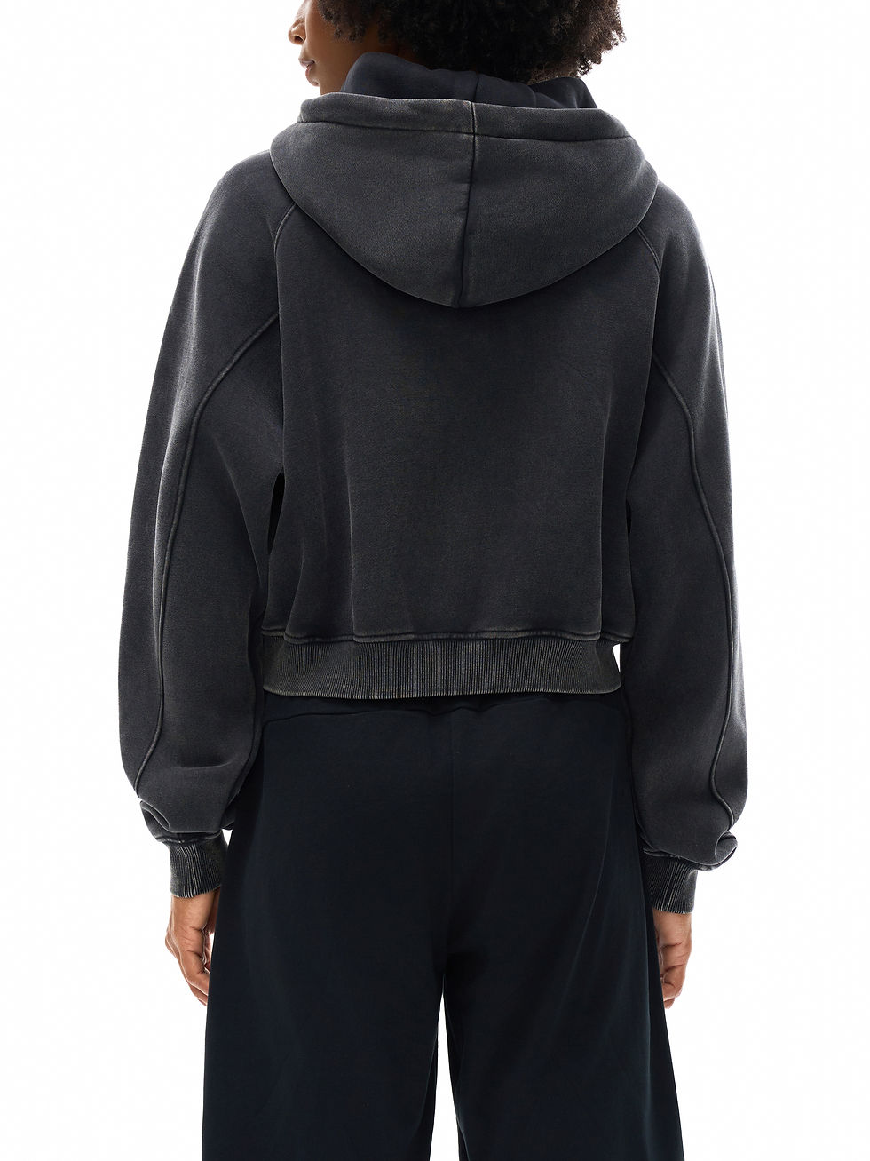 Thumbnail: LBL: Snow Washed Cropped Hoodie