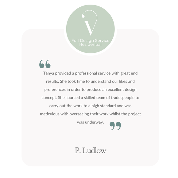 Testimonial highlighting excellent communication throughout a design project.