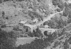 le pont de la mouline tel qu'il était le 23 Août 1944