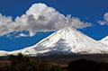 Volcan Licancabur enneigé, San Pedro de Atacama, Chili