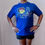 Thumbnail: Royal blue SOUL Line Dancing bling dry-fit shirt with 410 logo inside the O