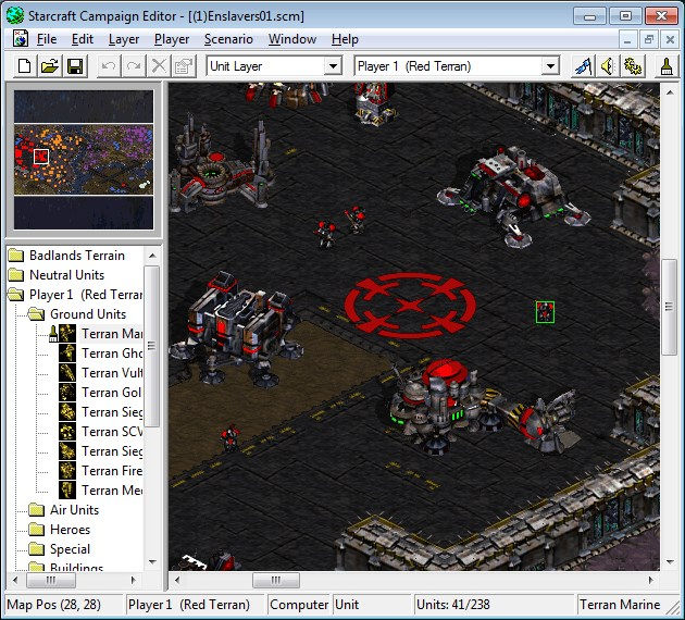 StarCraft's Campaign Editor
