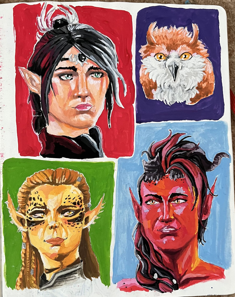 Made with gouache