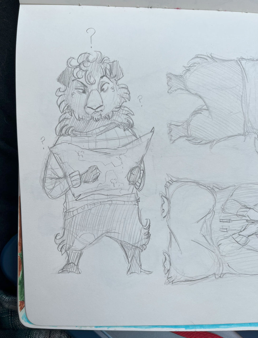 Winnie holding a Map
