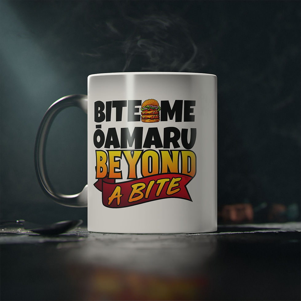 Thumbnail: Magic Colour-Changing Mug — BITE ME ŌAMARU | BEYOND A BITE