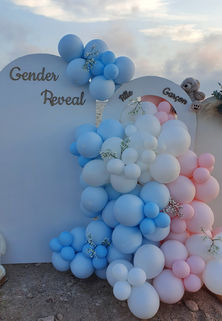 Décoration ballon gender reveal