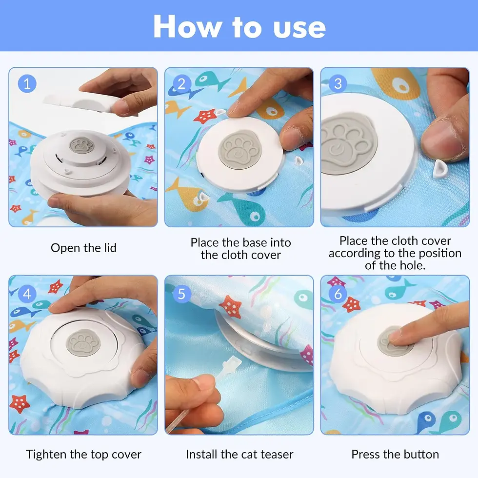 Thumbnail: Smart Hide and Seek Electric Cat Catch Cover Toy Mouse For Indoor Play Time