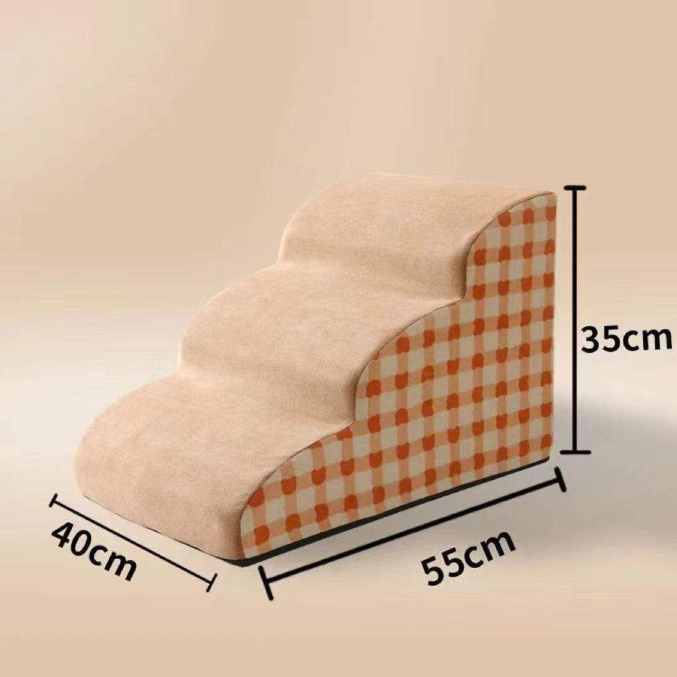 Thumbnail: Easy Up: Foam Non Slip Dog Steps and Plush High Density Pet Stairs Ramp