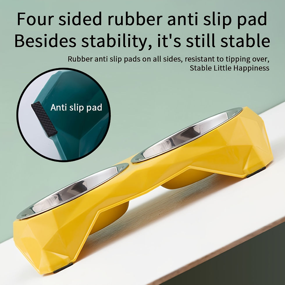 Thumbnail: Dinner, Sorted: Premium Non-Slip Stainless Steel Double Dog Bowls