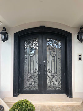 Wrought Iron Entry Door