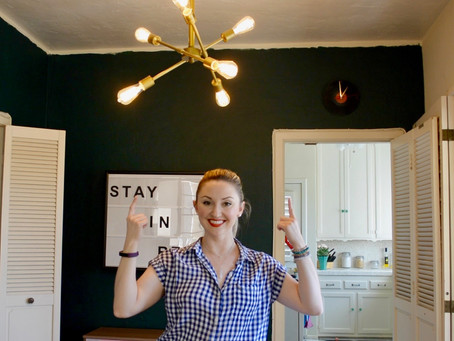Reluctant Housewife: How-To Install a Chandelier