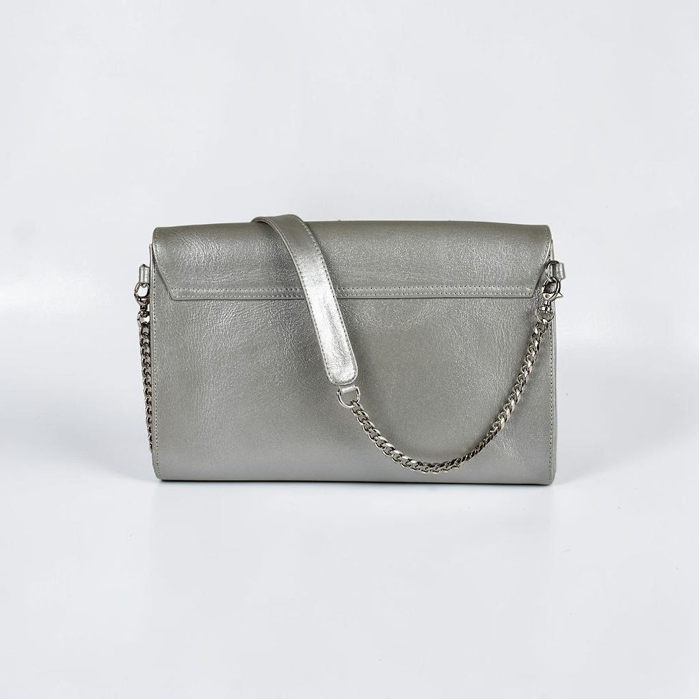 Thumbnail: Kilai Envelope Bag in Silver