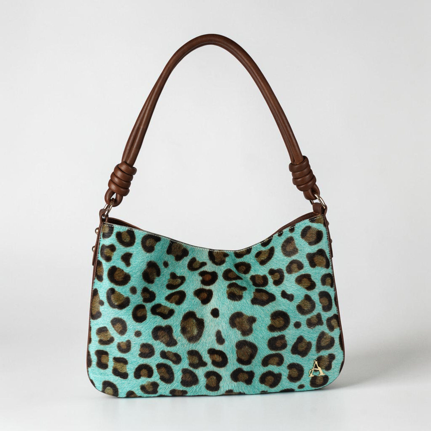 Solis Safari Hobo bag in Mint Leopard