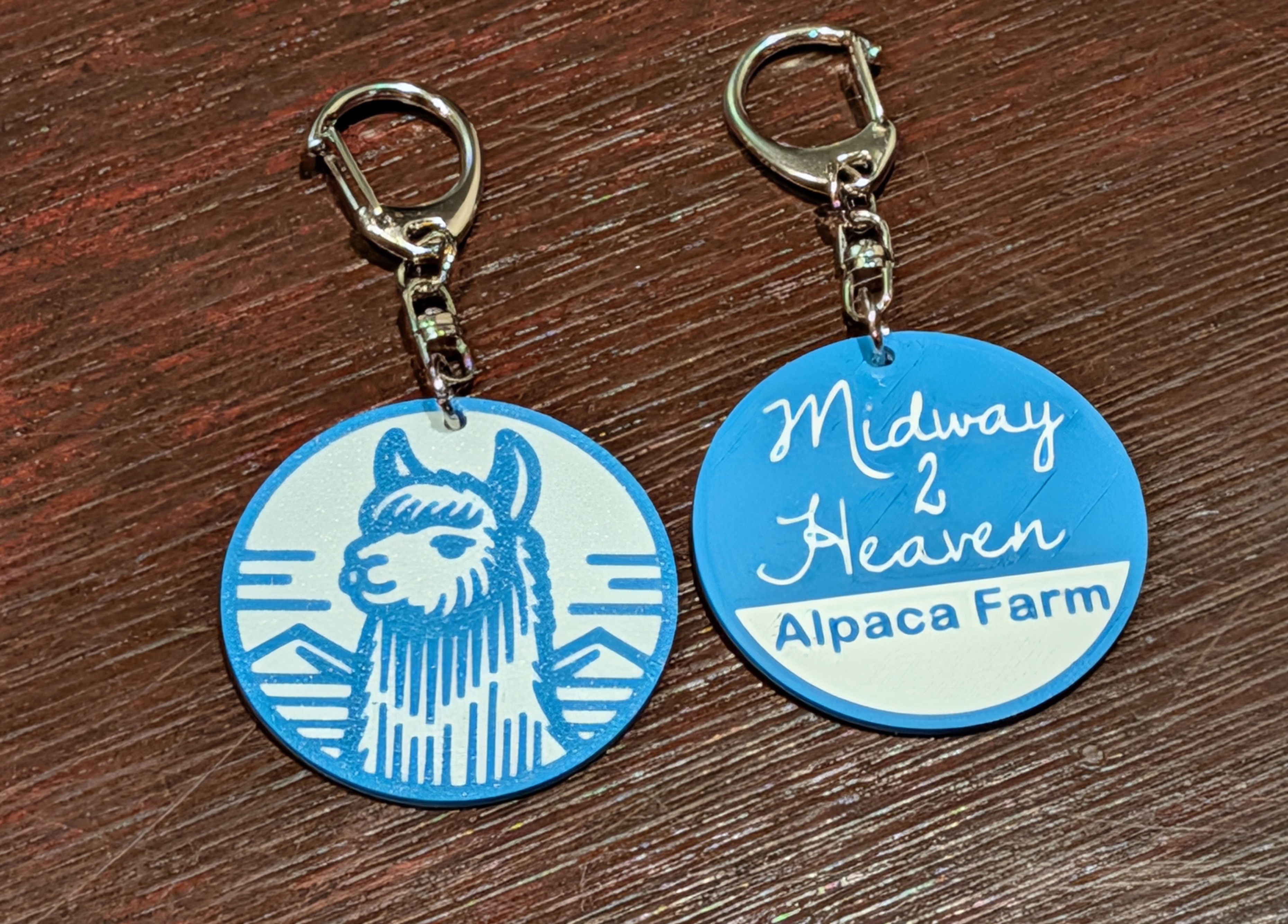 Alpaca Farm Keychain