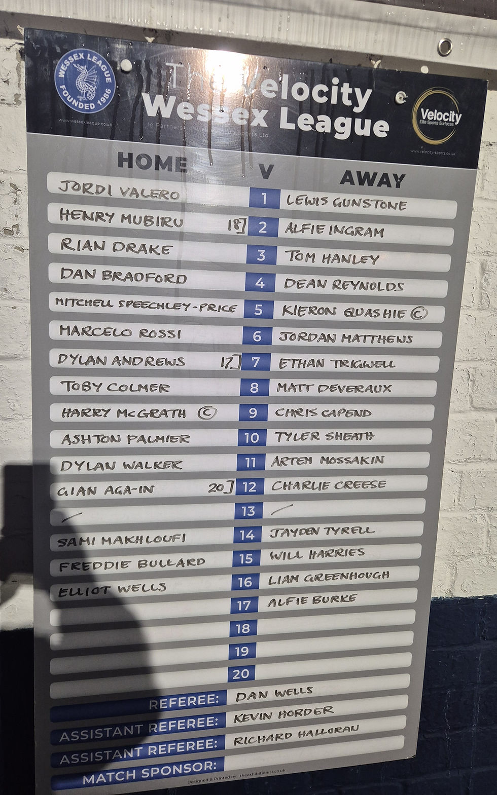 Matchday 13 Brockenhurst 5 Bemerton Heath Harlequins 0