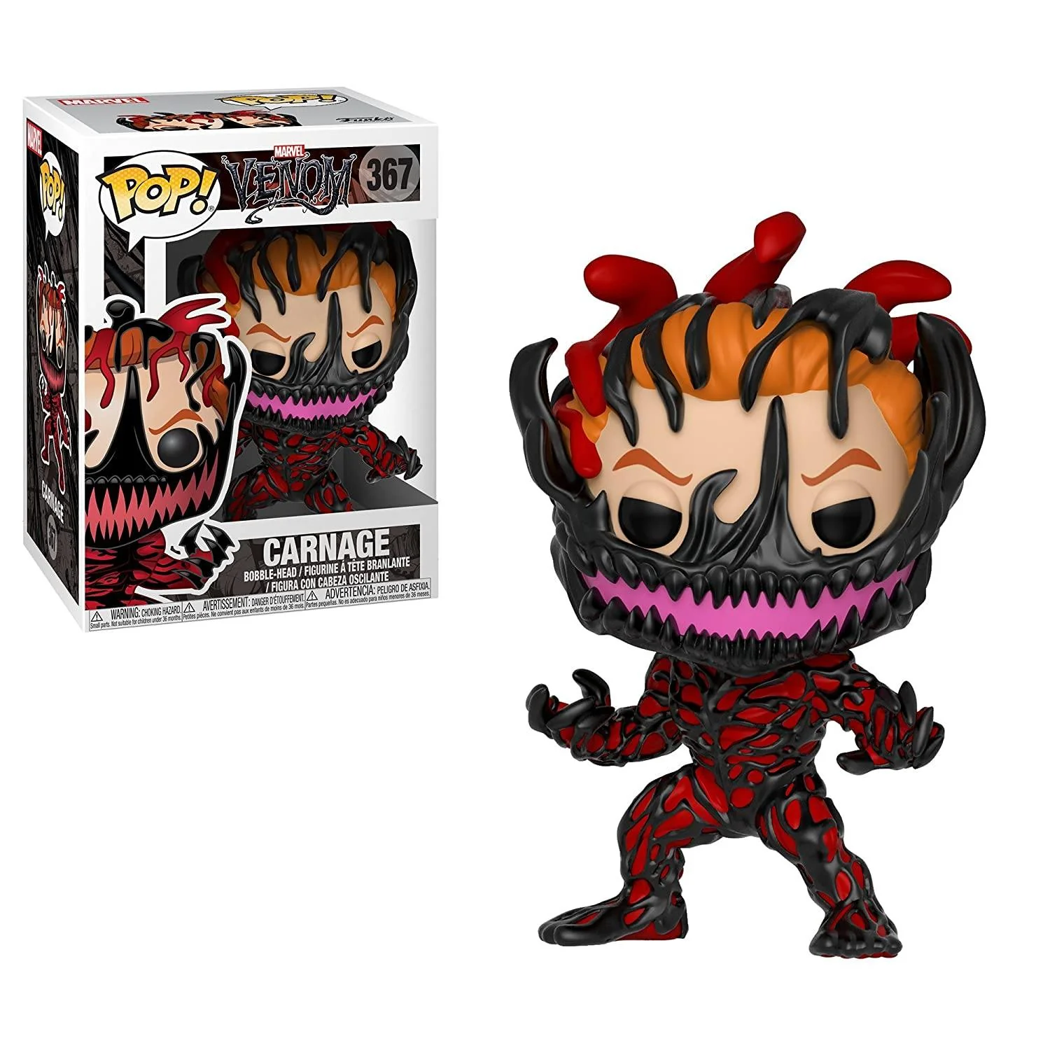 2018 Funko PoP! Marvel Venom "CARNAGE" #367 Awesome Pop!  CHECK IT OUT!!