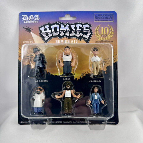 Homies Series 13 Card 4 Set of 6 Figures DGA Collectibles 10 Year