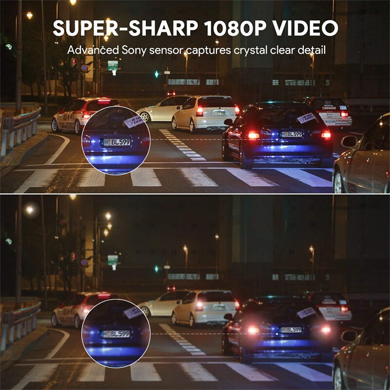 Miniatura: 170° WiFi Dash Cam Recorder Car Camera HD 1080P Car DVR Vehicle Video G-Sensor