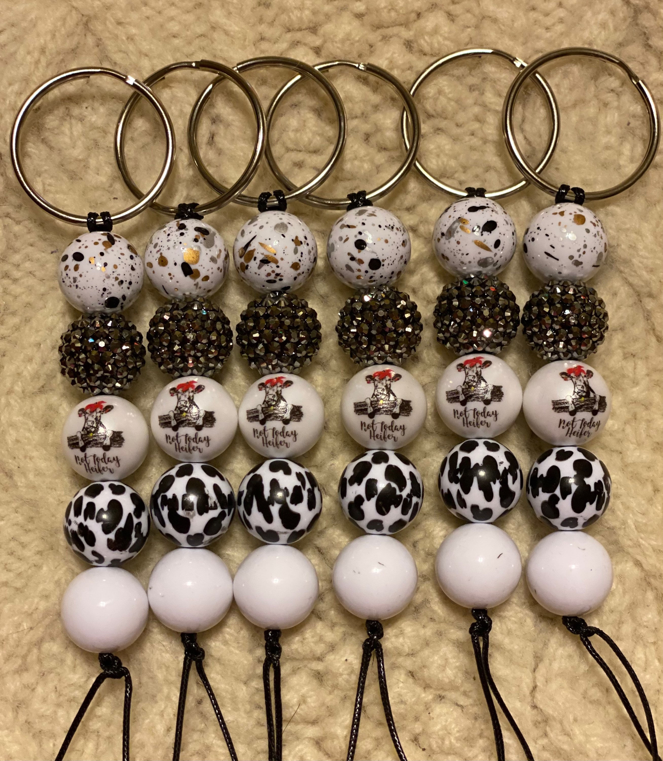 Not Today Heifer Keychain