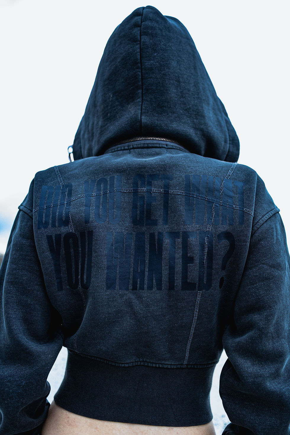 Thumbnail: Untold Double Zip Cropped Hoodie