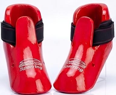 Protectores de pie rojos para sparring Cranmarc