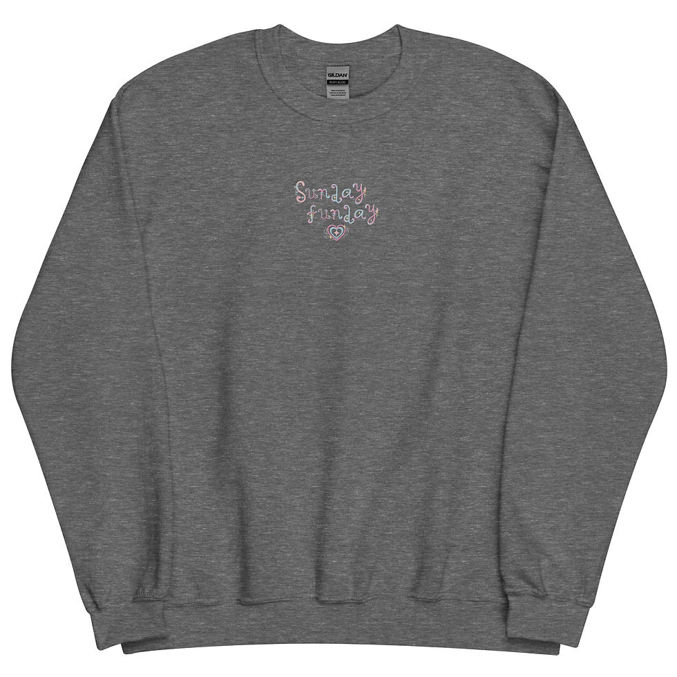 Thumbnail: Sunday Funday Embroidered Crewneck