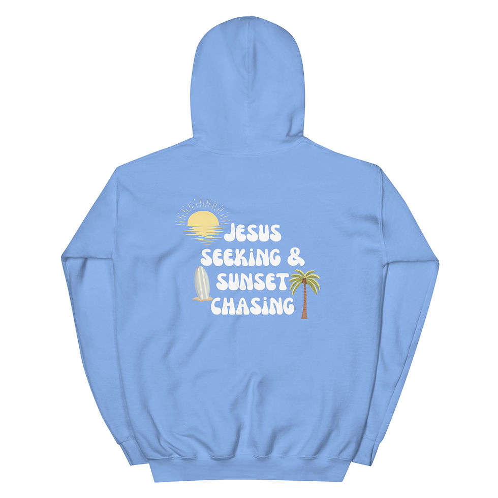 Thumbnail: Jesus Seeking & Sunset Chasing Hoodie