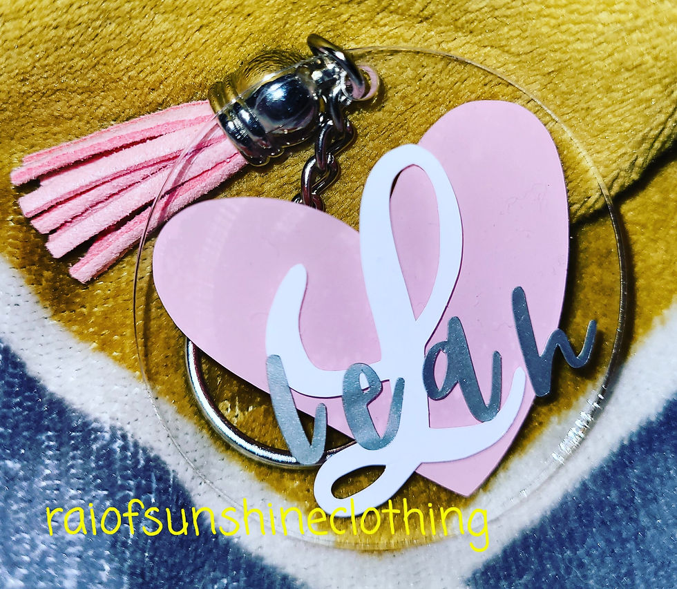 Thumbnail: Tassle personalised keyring