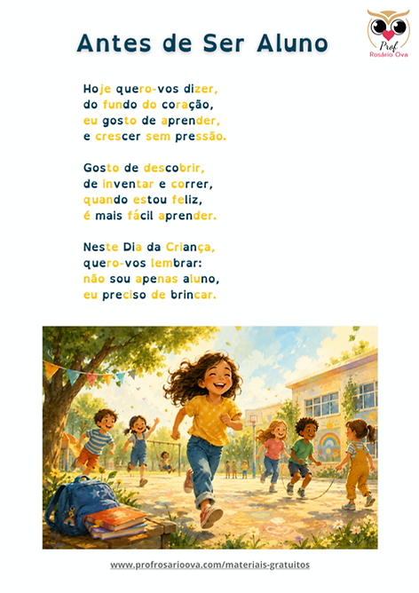 Antes de ser aluno