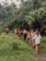 5 min walk to waterfall