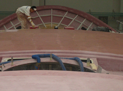 fairing the yacht