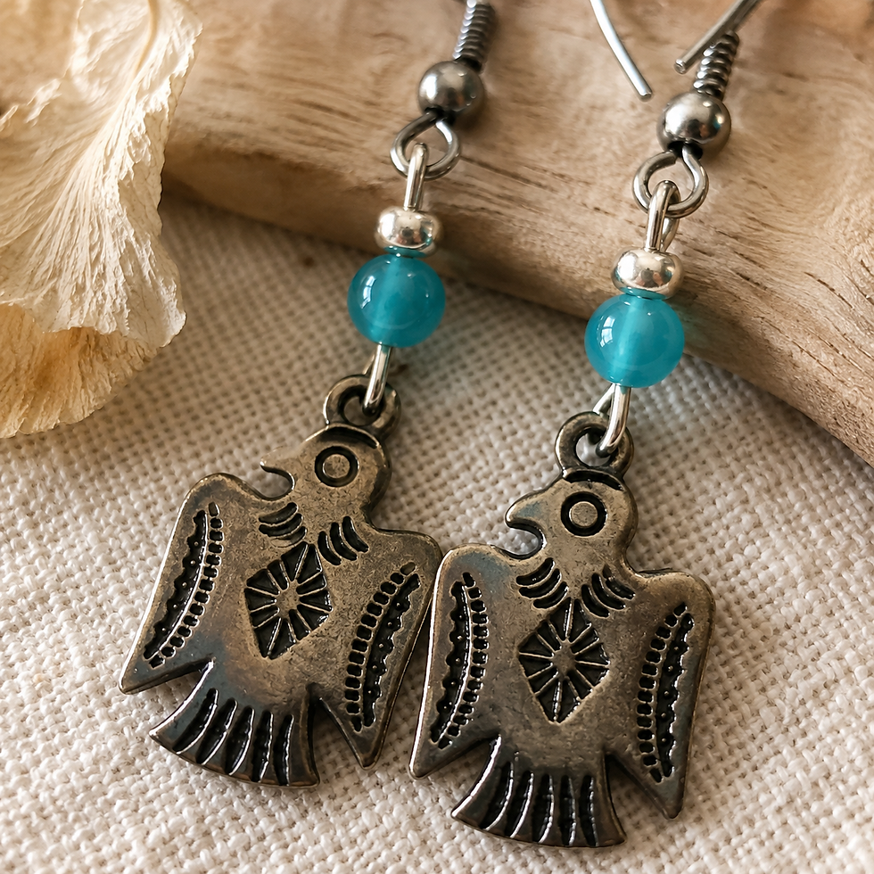 Miniature : Boucles d'oreilles argentées - Ref. Boa28