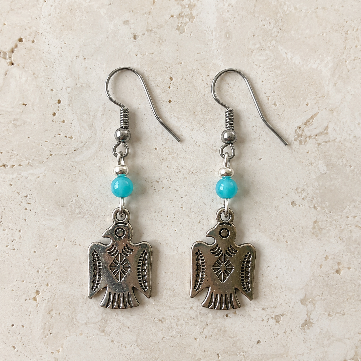 Boucles d'oreilles argentées - Ref. Boa28