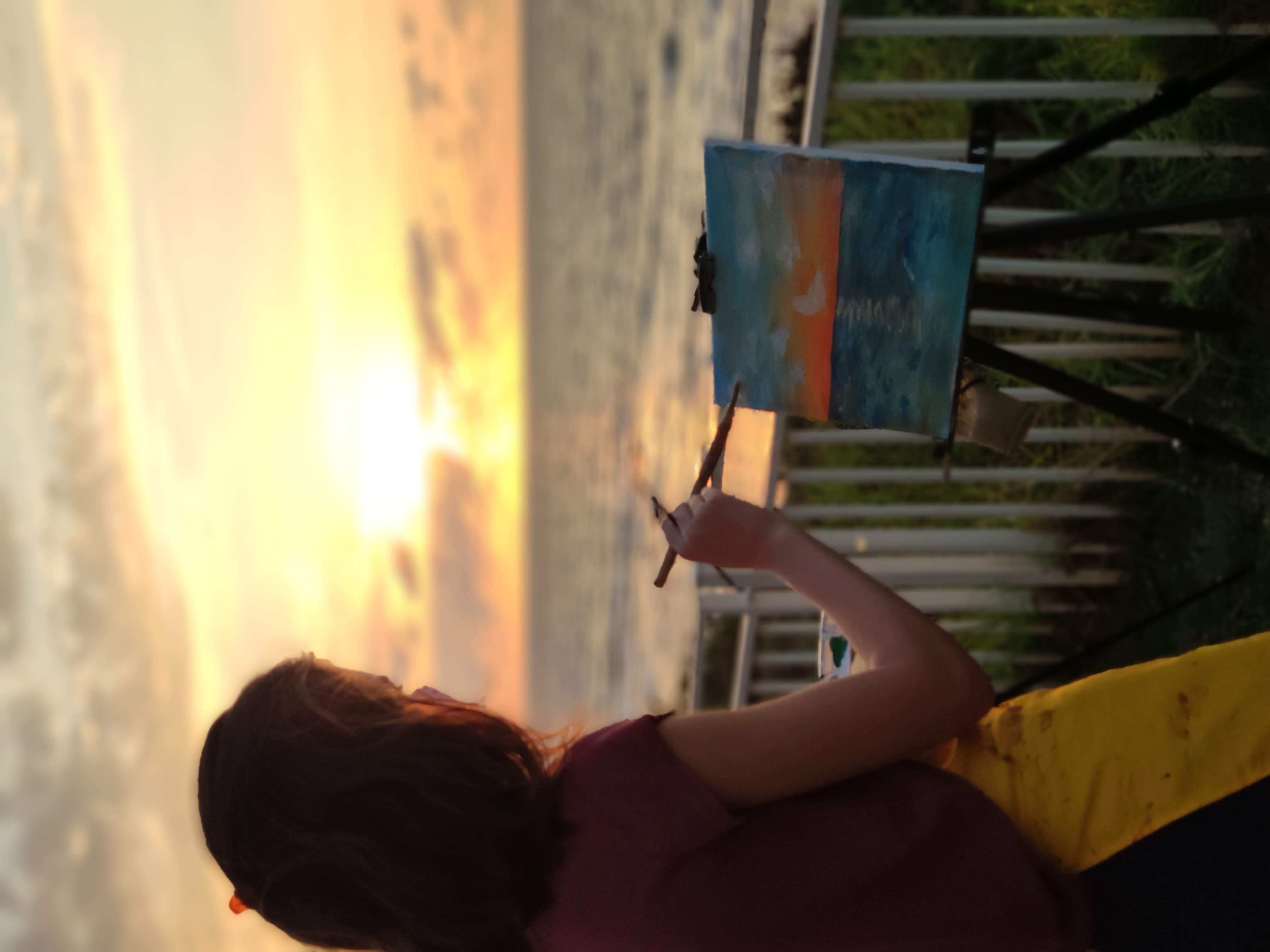 קנים עומדים מול הנוף